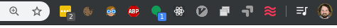 Linkly browser extension button in toolbar