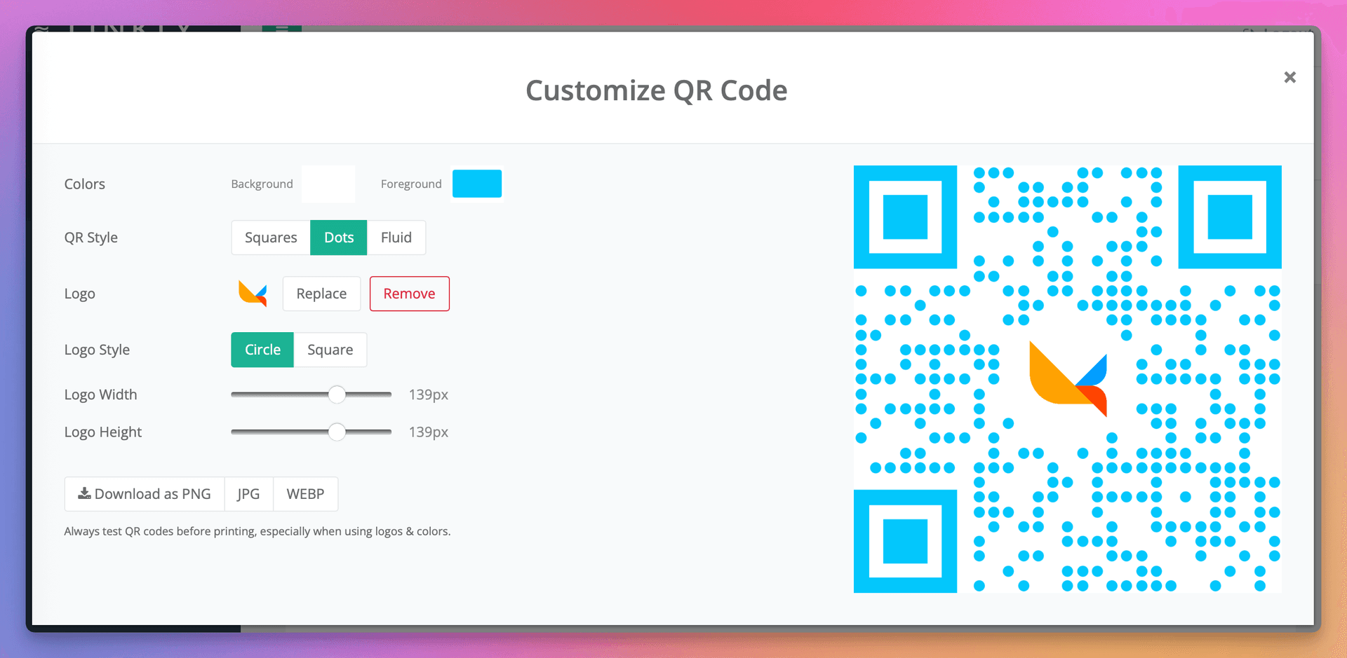 Improved QR Code Editor