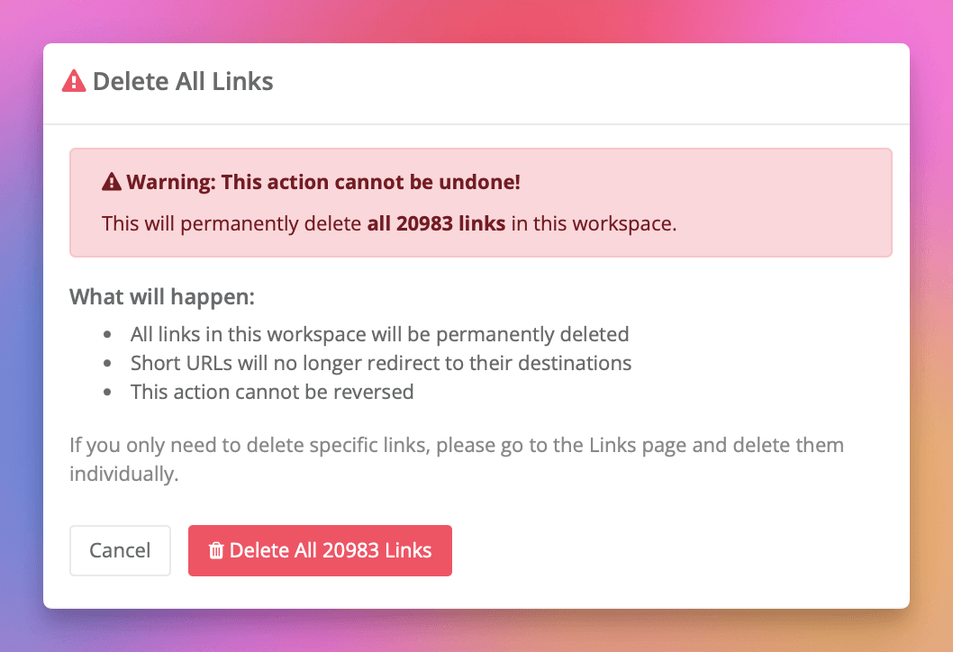 Confirm Deletion