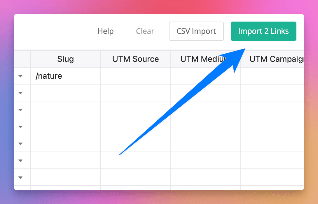 Click Import