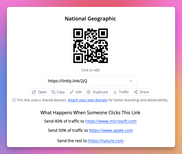 Click **Save Link**.