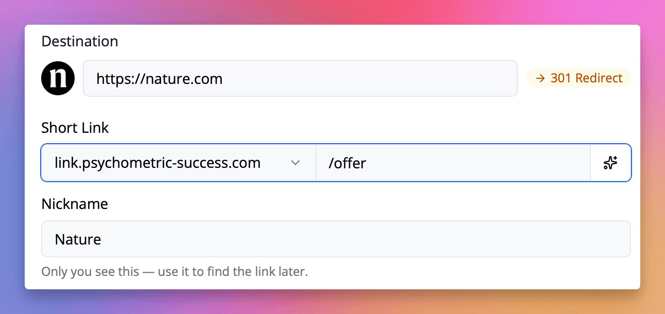 Add a URL suffix for the domain